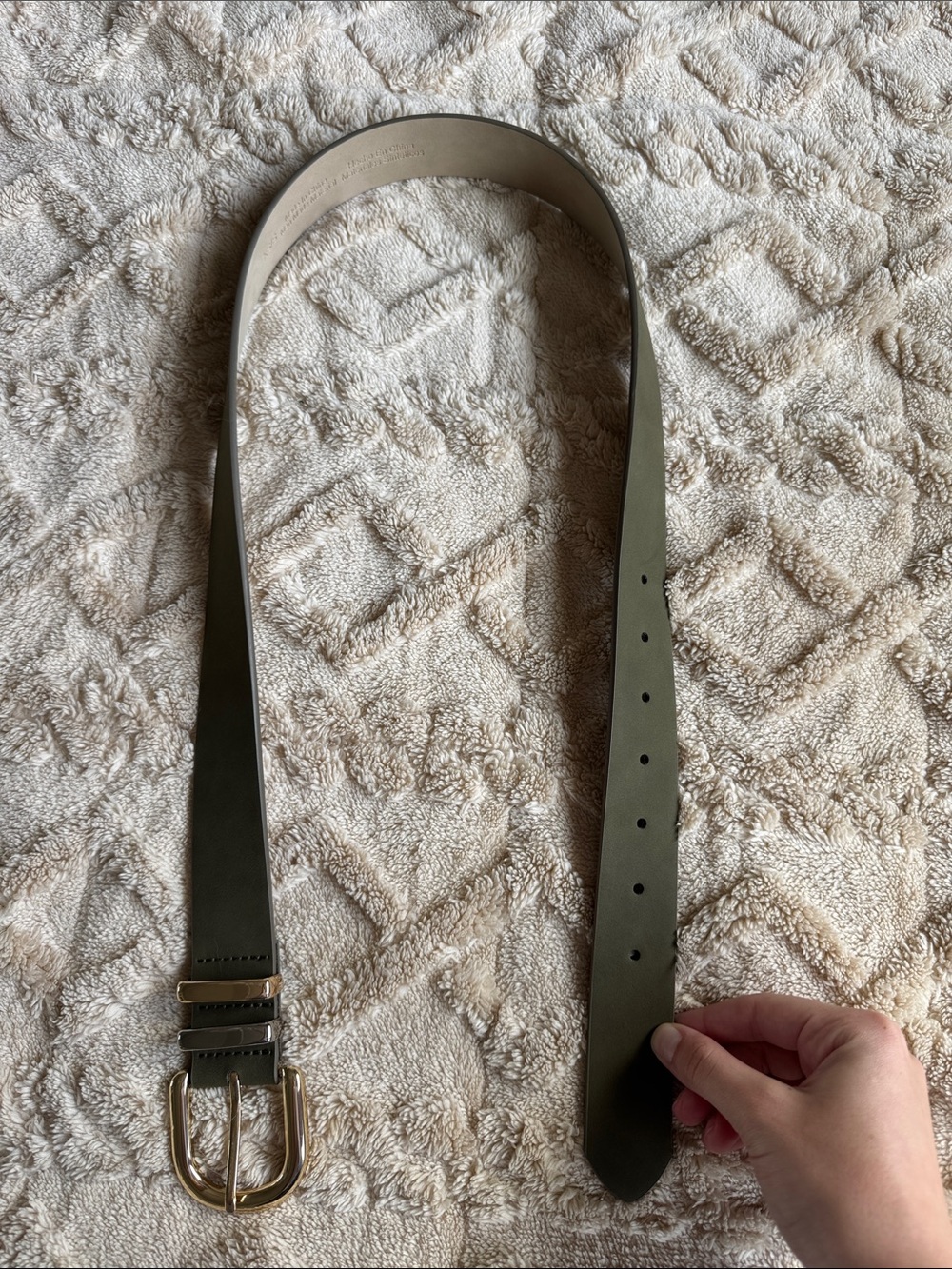 Target Olive Green and Gold Accent Size XS Belt